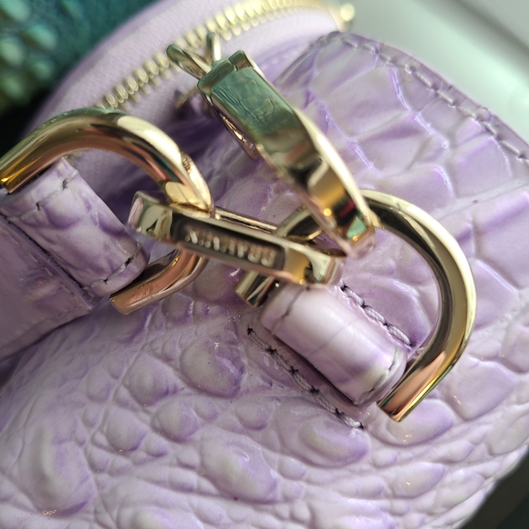 NWT Brahmin Small Hallie Gentle Lavender Melbourne With Matching Coin Purse - Picture 13 of 16